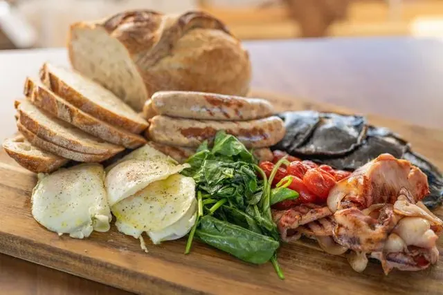 A cooked breakfast served at Immerse Kangaroo Island